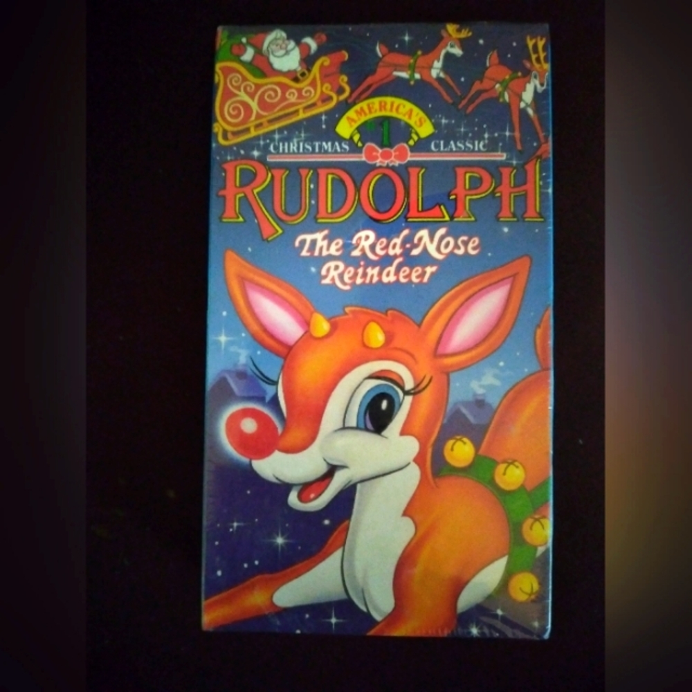 Vintage Kids klassics Rudolph the red nosed reindeer VHS movie